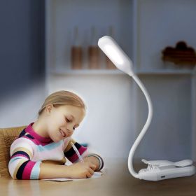 Desktop Light Touch New Folding Clip Light Reading Light (Option: White-USB)