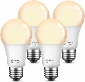 4Pack Smart Alexa Light Bulb Warm White Dimmable (Option: 4PACK)