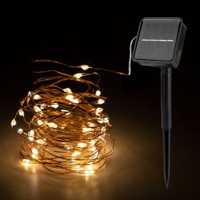 Solar LED copper light (Option: White-5m)