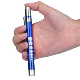 Shining Hot Selling Drop Shipping Medical First Aid LED Pen Light Flashlight Torch Doctor Nurse EMT Emergency (Option: Blue-White light)