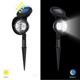 Solar lawn spotlight (Color: Black)