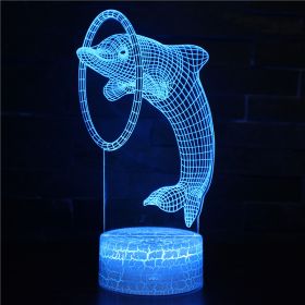 Dolphin series small night lights (Option: 565 style-16 white)