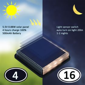 Solar outdoor garden light (Option: Black-Q1pcs)