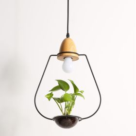 Plant Chandelier (Option: B black-White light)