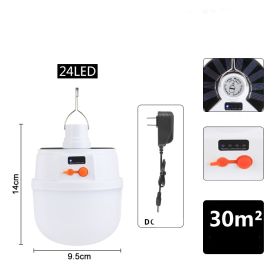 Solar charging emergency light (Option: 24LED-US)