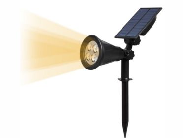 Solar Garden Lawn Light Waterproof Outdoor Street Light RGB Ground Light Garden Lighting Landscape Light (Color: Yellow)