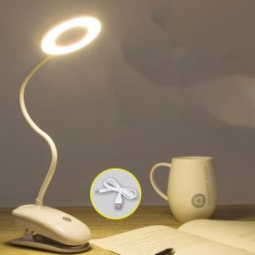 Clip-on rechargeable desk lamp (Option: Charging three colors)