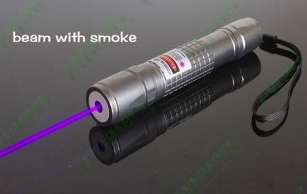 Laser Flashlight Green Blue Laser Pointer Three-Color Shell Laser (Option: Silvery)