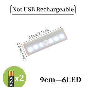 LED sensor light bar (Option: Cold light battery-9cm)