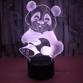 Panda 3D night Light visual light (Option: Black-Touch)