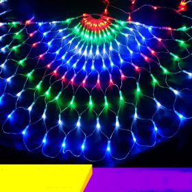 Outdoor decorative fishing net lights (Option: Peacock lamp-UK)