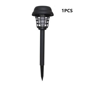 Cross-Border Solar Mosquito Killing Lamp Insecticidal WhiteLight Purple Outdoor Lawn Lamp LED Electronic Mosquito Repellent Lamp (Option: Small mosquito killer-1PCS)