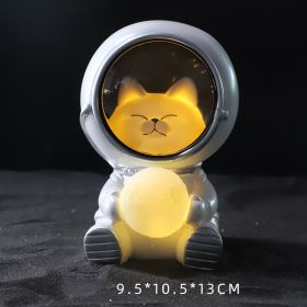 Starry sky animal atmosphere night light (Option: Kitten-9.5x10.5x13cm)