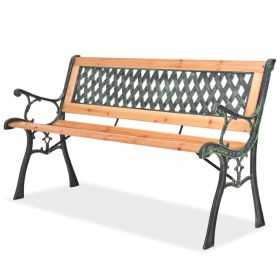 Patio Bench 48" Wood (Color: Brown)