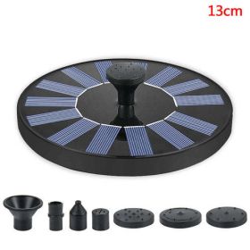 Mini Solar Water Fountain Pool Pond Waterfall Fountain Garden (Color: as Pic)