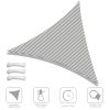 25' x 25' x 25' Triangle Sun Shade Sail/ Gray+White