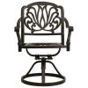 3 Piece Bistro Set Cast Aluminum Bronze